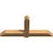Ekena Millwork Eugene Smooth Timber Gable Bracket, Western Red Cedar, 60"W x 27"H x 5 1/2"D x 5 1/2"F, 11/12 Pitch GBW060X27X0606EUG00SWR - alternate 4